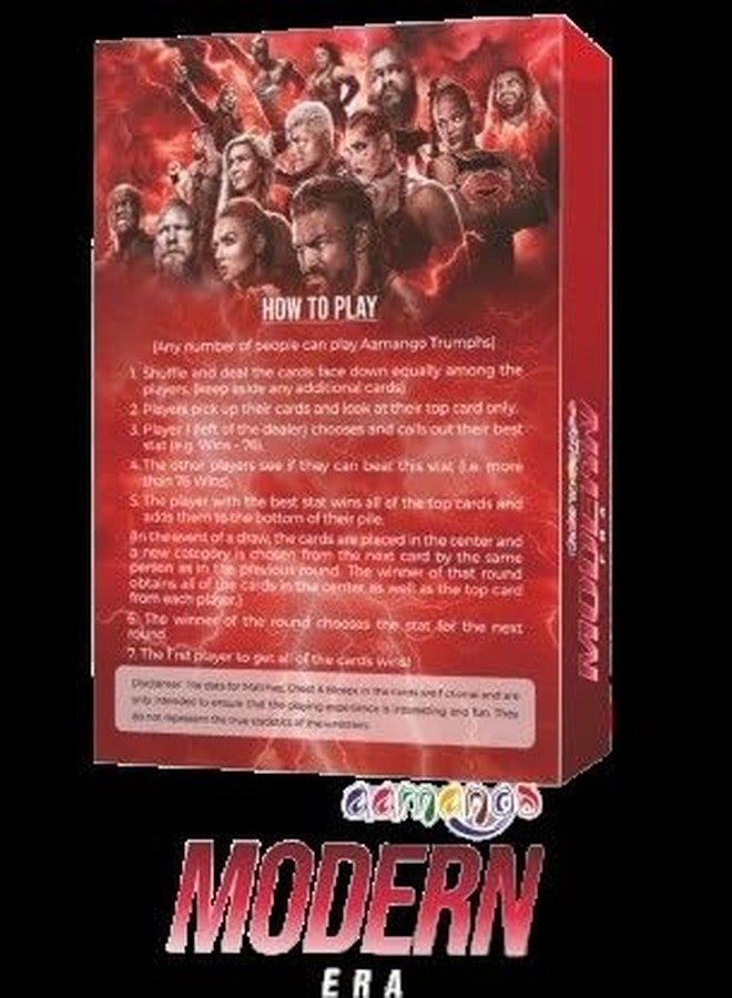 Aamango Teen Trump Cards (Wrestling Modern Era Trump Card Game) - Image 3
